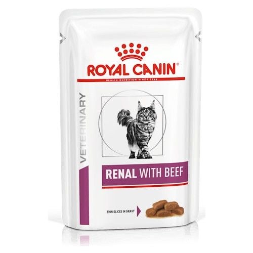 Royal Canin  Renal With Beef Yaş Kedi Maması 12 x 85 Gr.