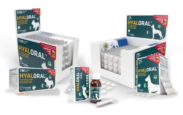 Farmadiet Hyaloral 12 tablet Büyük ve iri ırk Köpekler için (glukozamin eklem desteği tablet)  skt 19.07.2025